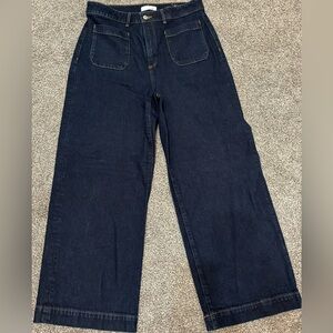 Women’s curvy wide leg jeans